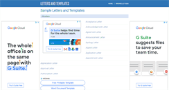 Desktop Screenshot of lettersandtemplates.com